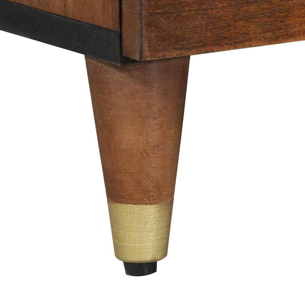 vidaXL TV-Schränk Honigbraun 100 x 33 x 46 cm Massivholz Mango