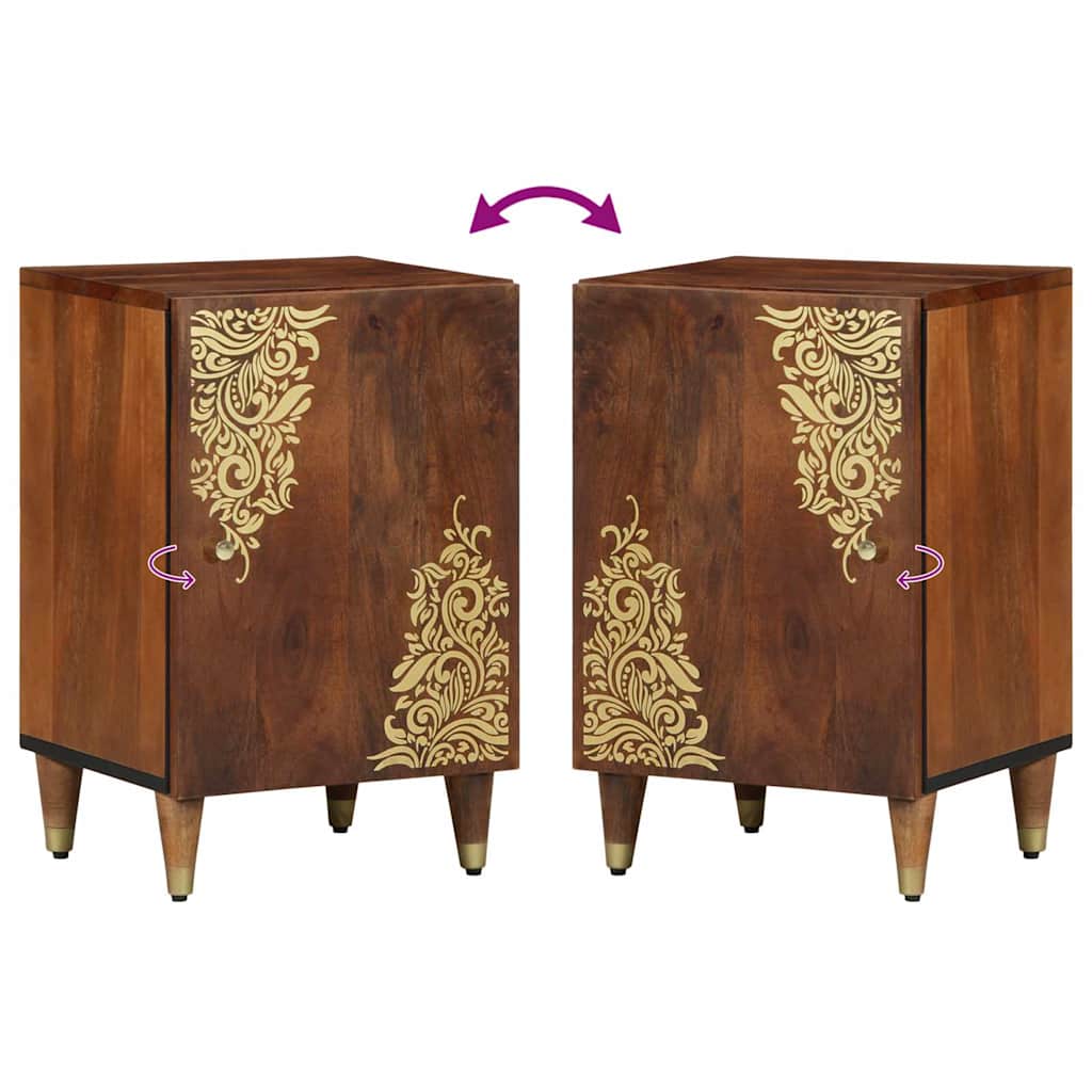 vidaXL Badezimmerschrank Honigbraun 38 x 33 x 58 cm Massivholz Mango