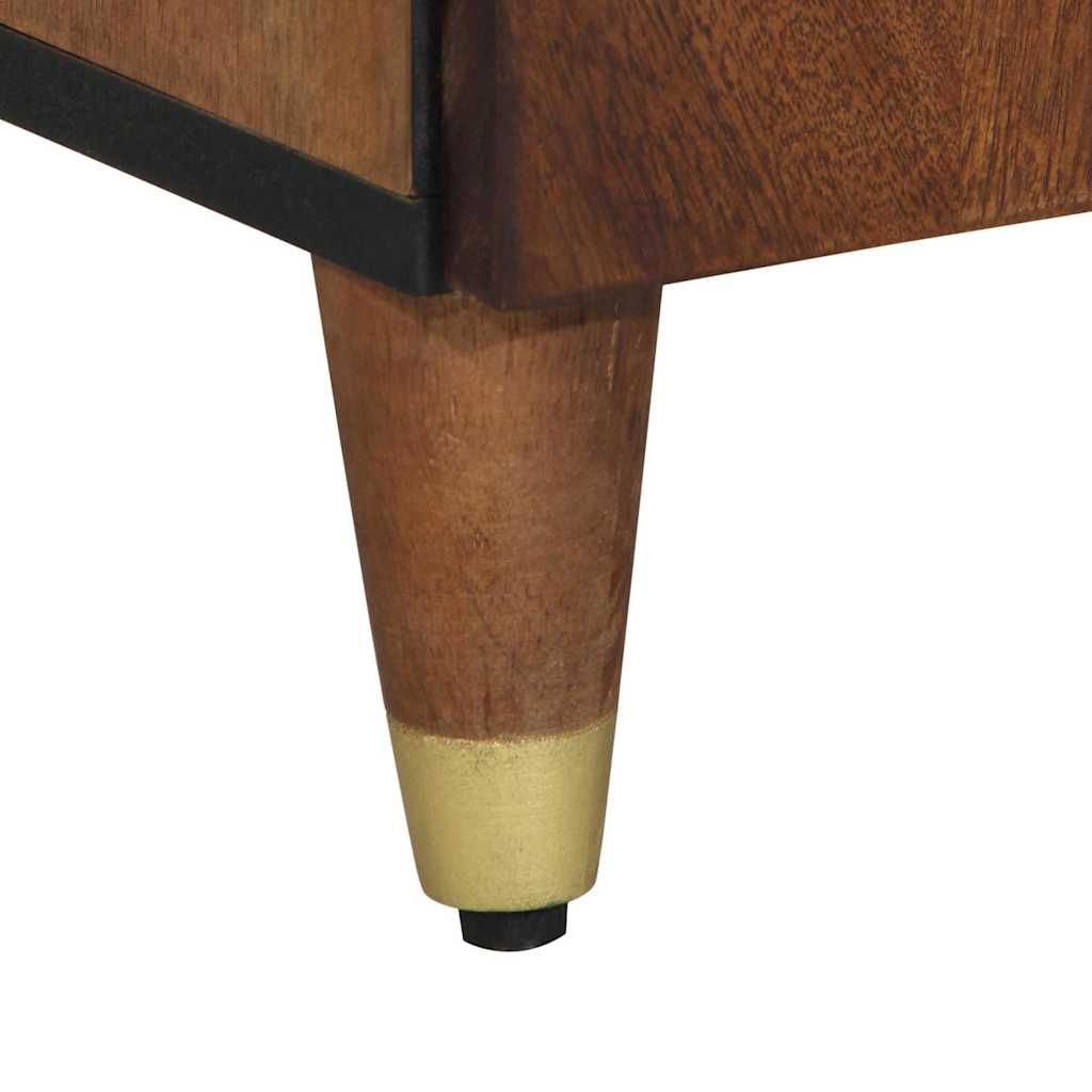 vidaXL Badezimmerschrank Honigbraun 38 x 33 x 160 cm Massivholz Mango