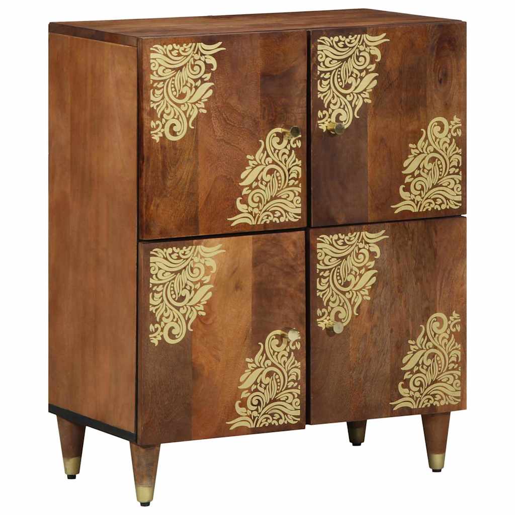vidaXL Sideboard mit Regal Braun 60 x 33 x 75 cm Massivholz Mango