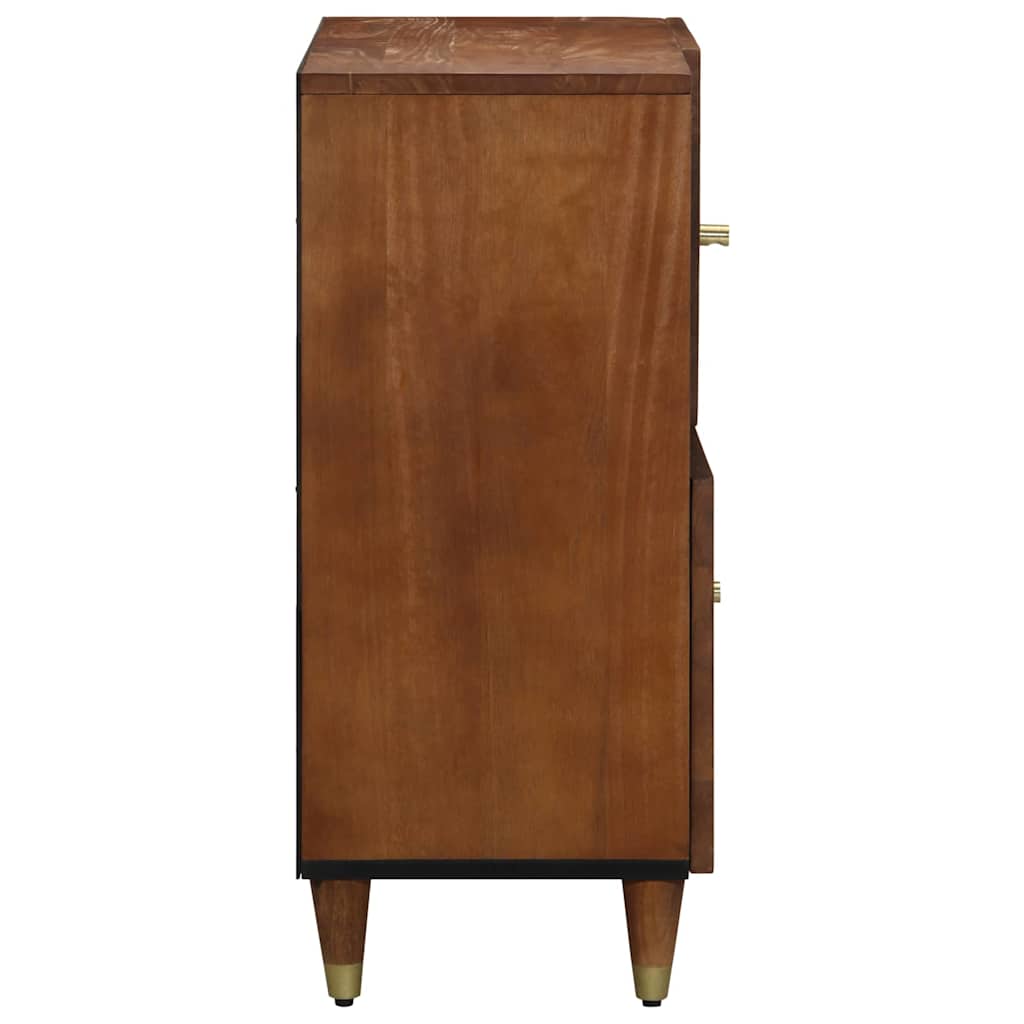 vidaXL Sideboard mit Regal Braun 80 x 33 x 75 cm Massivholz Mango