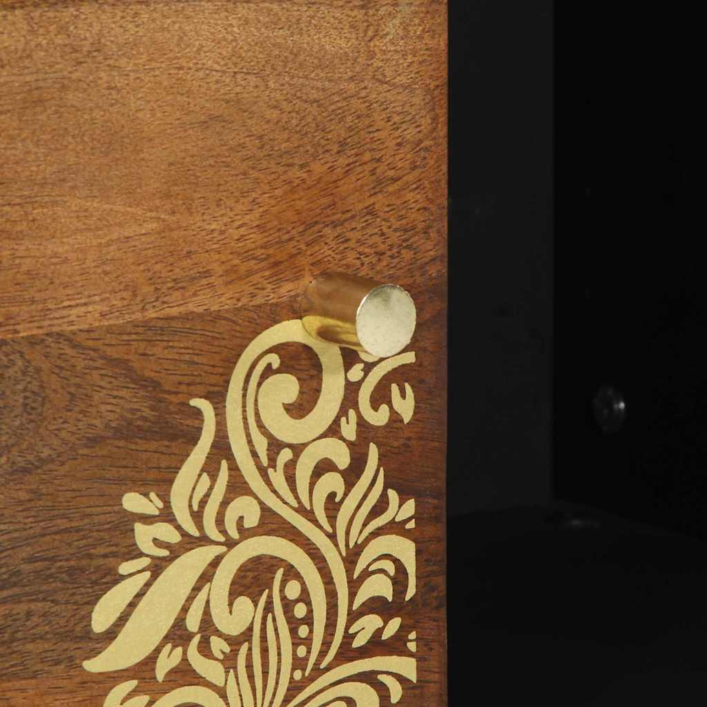 vidaXL Sideboard mit Regal Braun 80 x 33 x 75 cm Massivholz Mango