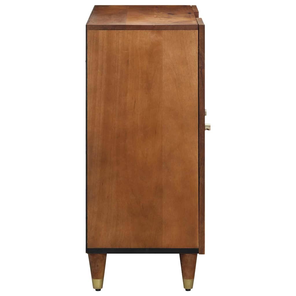 vidaXL Sideboard mit Regal Braun 90 x 33 x 75 cm Massivholz Mango