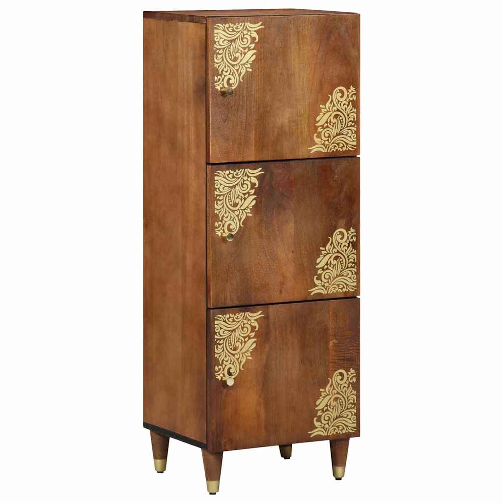 vidaXL Highboard mit Regal Braun 40 x 33 x 110 cm Massivholz Mango
