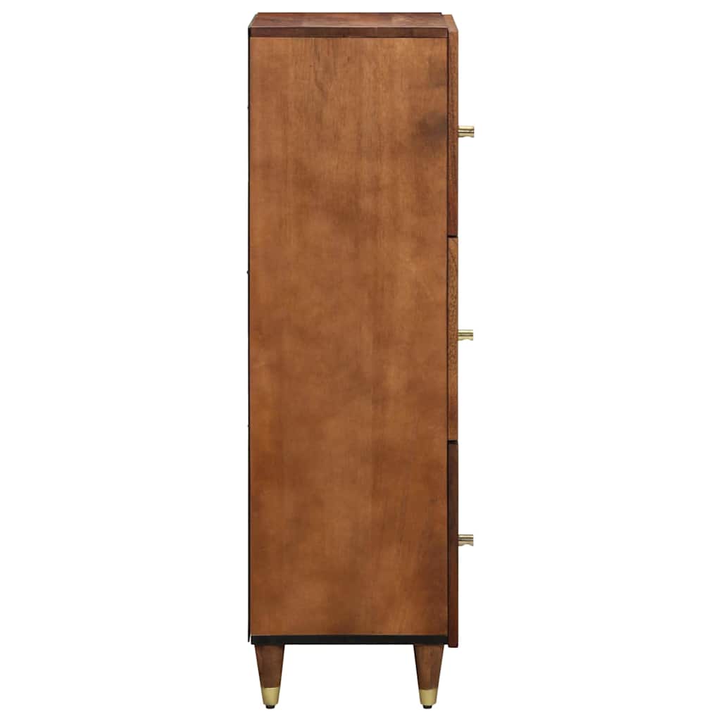 vidaXL Highboard mit Regal Braun 40 x 33 x 110 cm Massivholz Mango