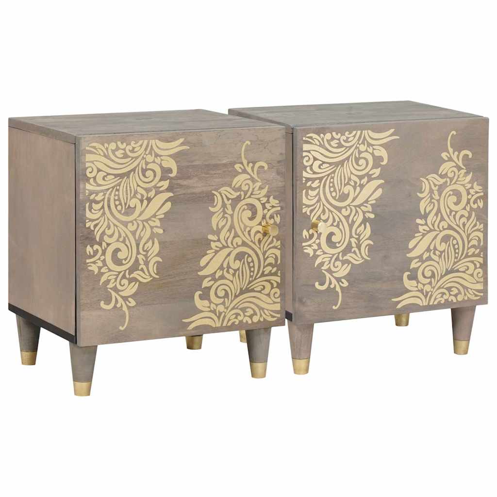 vidaXL Bedside Cabinet with Door Honigbraun 40 x 33 x 46 cm