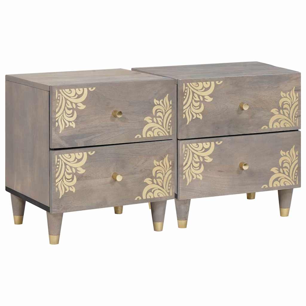 vidaXL Nachttisch Honigbraun 40 x 33 x 46 cm Massivholz Mango