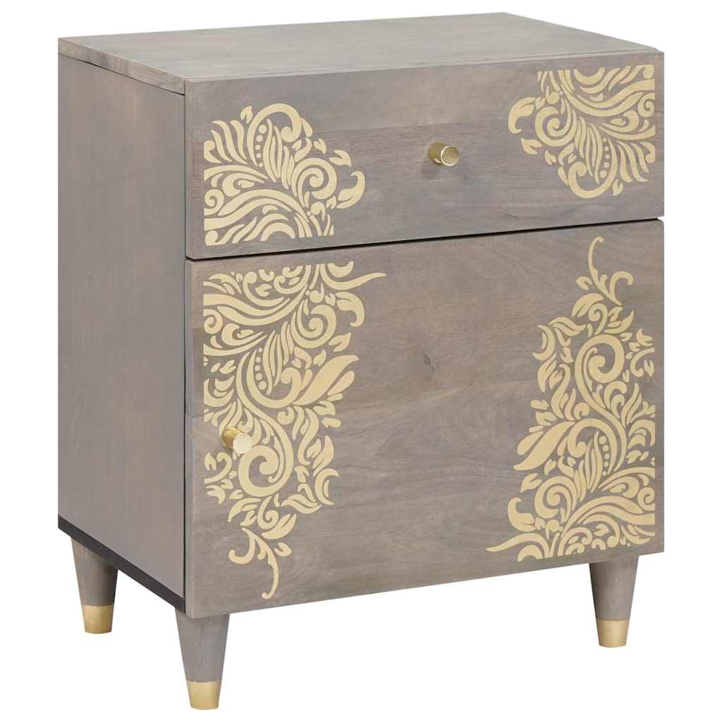 vidaXL Bedside Cabinet with Door Honigbraun 50 x 33 x 60 cm