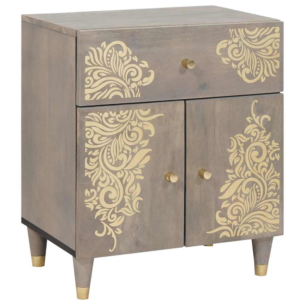 vidaXL Bedside Cabinet with Door Honigbraun 50 x 33 x 60 cm