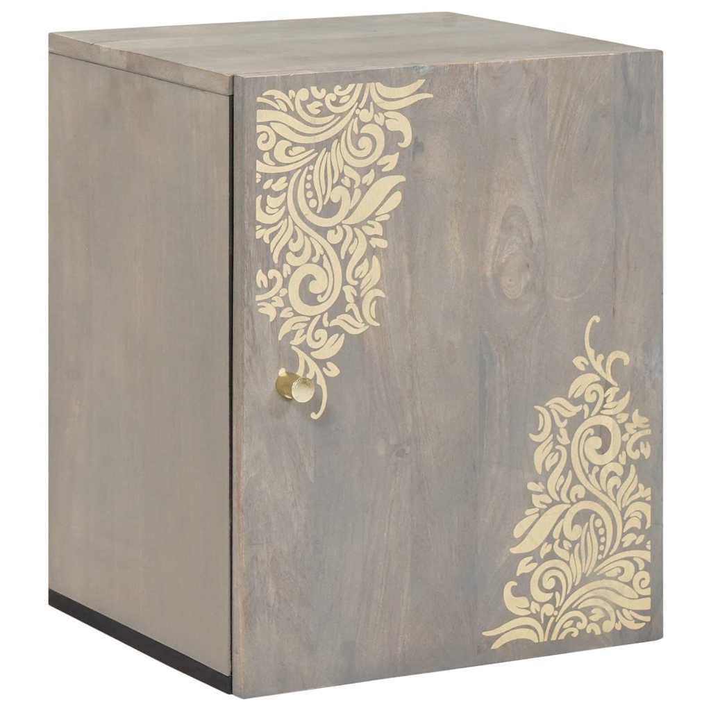 vidaXL Wandschrank mit Tür Honigbraun 38 x 33 x 48 cm Massivholz Mango