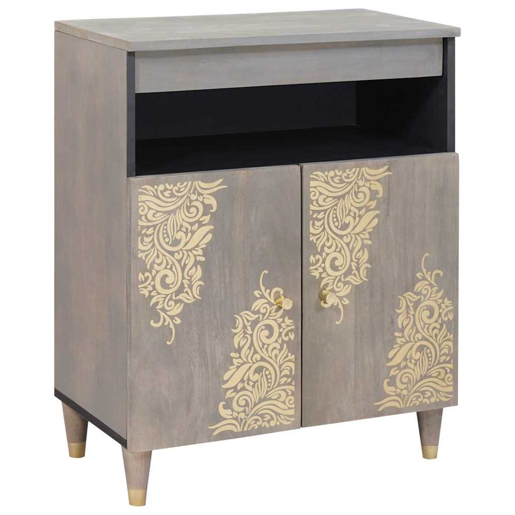 vidaXL Sideboard mit Regal Braun 60 x 33 x 75 cm Massivholz Mango
