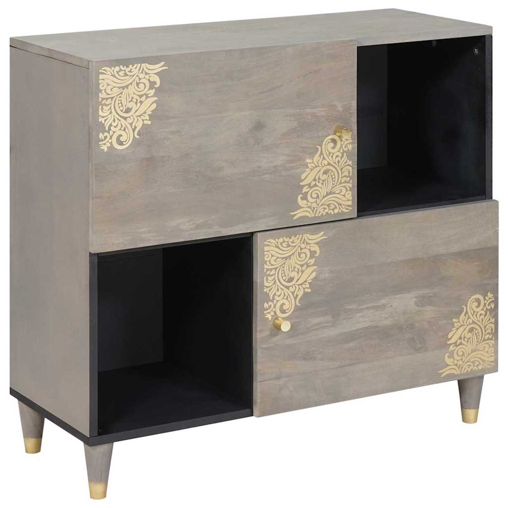 vidaXL Sideboard mit Regal Braun 80 x 33 x 75 cm Massivholz Mango