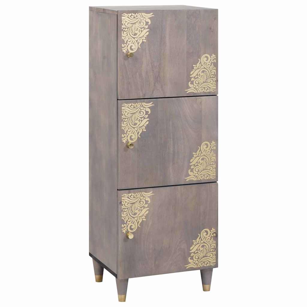 vidaXL Highboard mit Regal Braun 40 x 33 x 110 cm Massivholz Mango