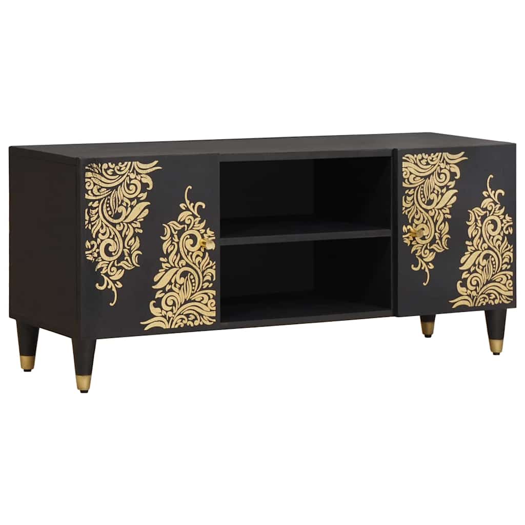 vidaXL TV-Schränk mit Tür Honigbraun 105 x 33 x 46 cm Massivholz Mango