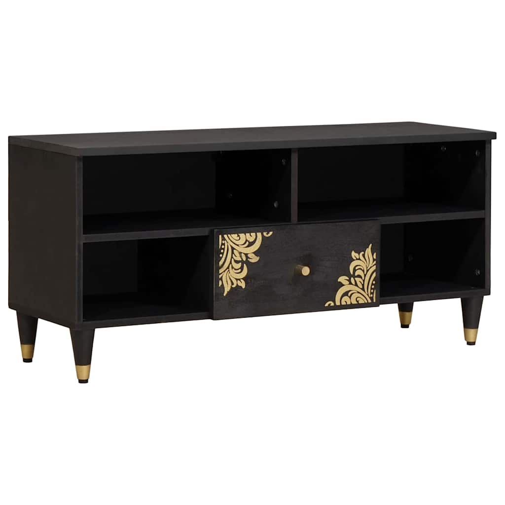 vidaXL TV-Schränk Honigbraun 100 x 33 x 46 cm Massivholz Mango