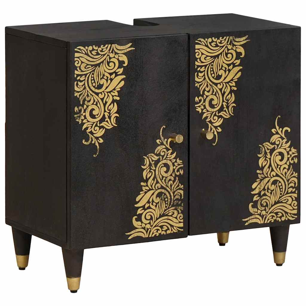 vidaXL Waschbeckenunterschrank mit Speicher Honigbraun 62 x 33 x 58 cm