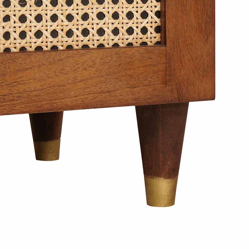 vidaXL Nachttisch Braun 40 x 33 x 46 cm Massivholz Akazie