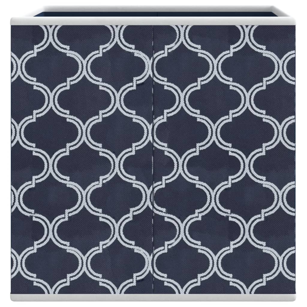 vidaXL Faltboxen 10 Stk. Blau 32x32x32 cm Vlies