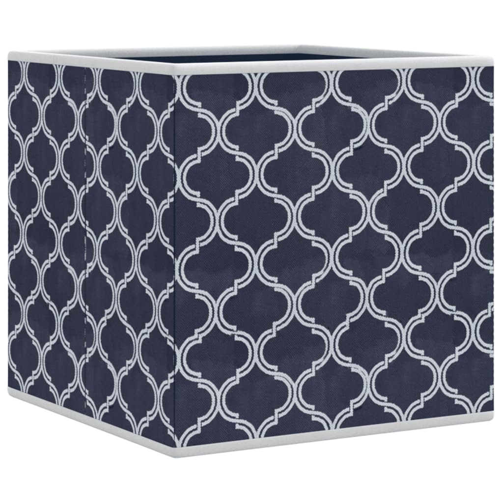 vidaXL Faltboxen 10 Stk. Blau 32x32x32 cm Vlies