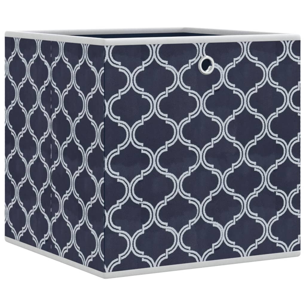 vidaXL Faltboxen 10 Stk. Blau 32x32x32 cm Vlies