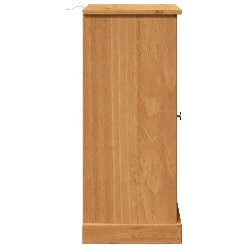 vidaXL Badezimmerschrank VIGO Braun und Honigbraun 37,5 x 34 x 80 cm