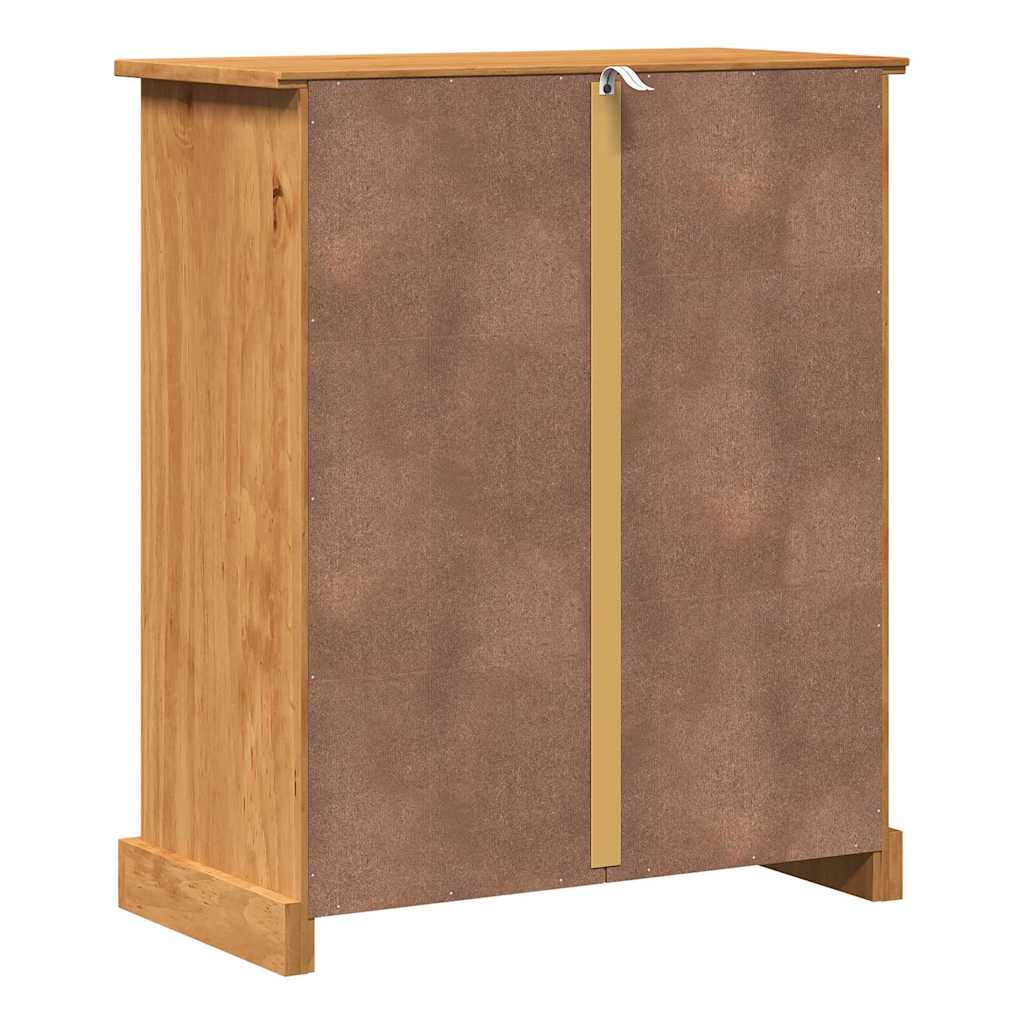 vidaXL Badezimmerschrank VIGO Braun und Honigbraun 68 x 34 x 80 cm