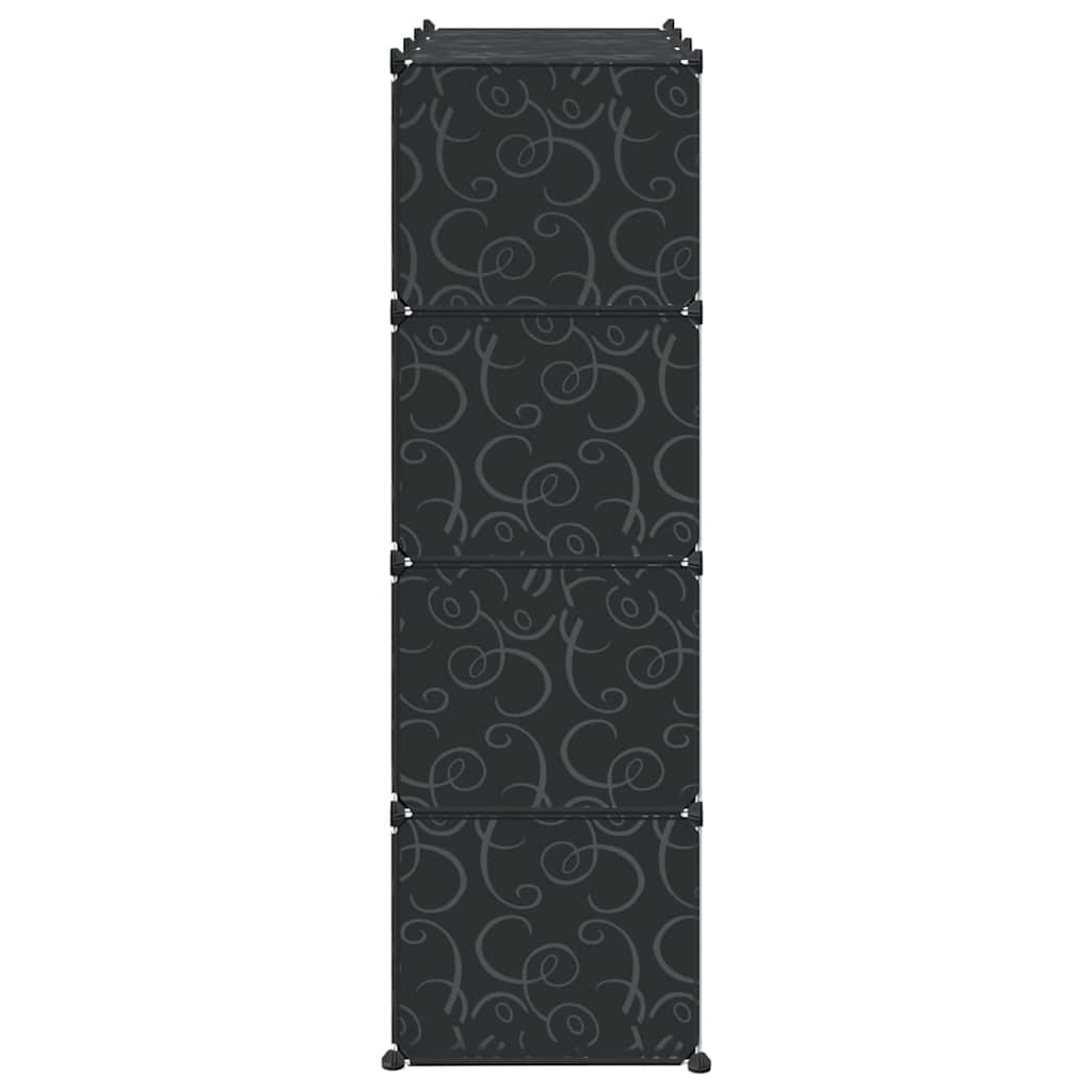 vidaXL Regalsystem mit 12 Würfeln und Aufhängestangen PP