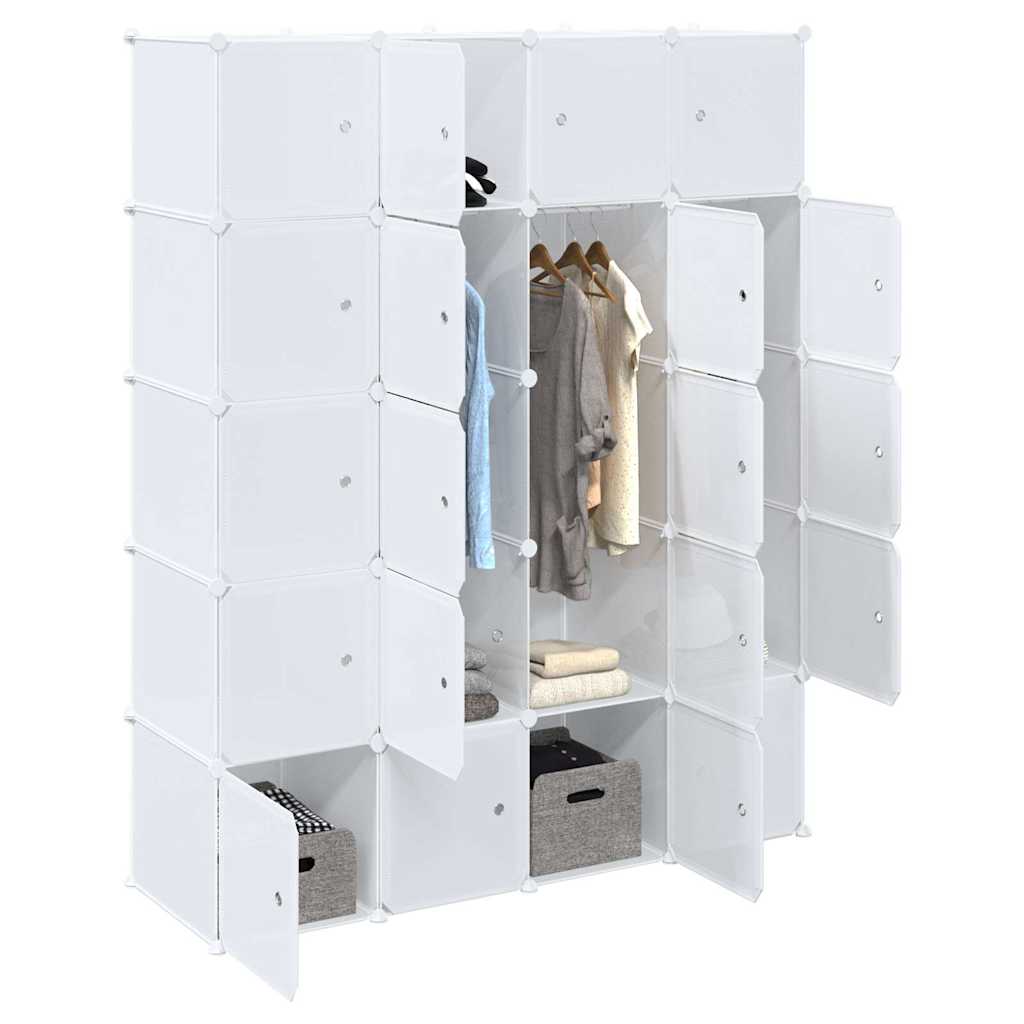 vidaXL Regalsystem mit 12 Würfeln und Aufhängestangen PP