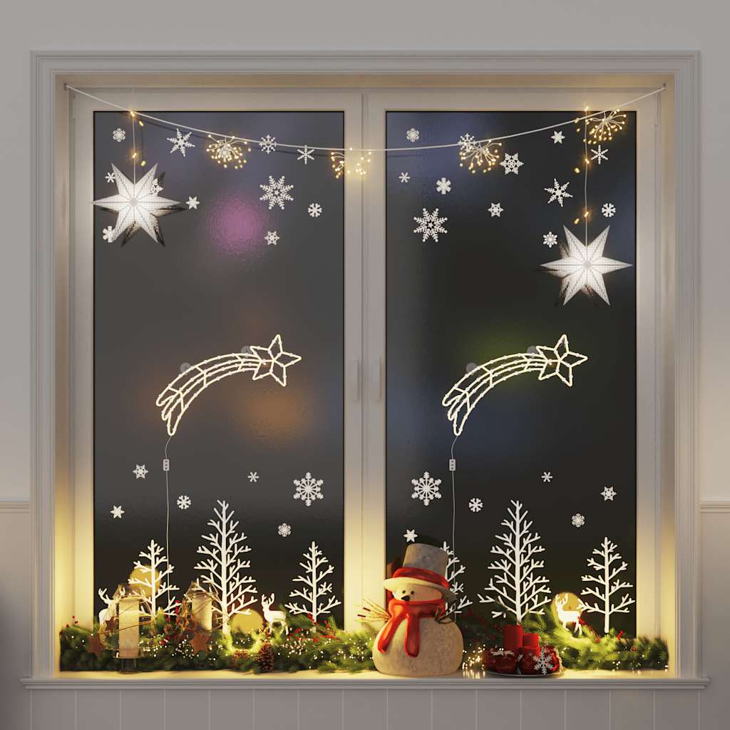 vidaXL Weihnachtsbeleuchtung Rentier-Silhouette 2Stk. 35 LEDs Warmweiß