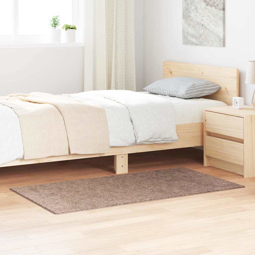 vidaXL Shaggy-Teppich Dunkelgrau 80x150 cm Rutschfest