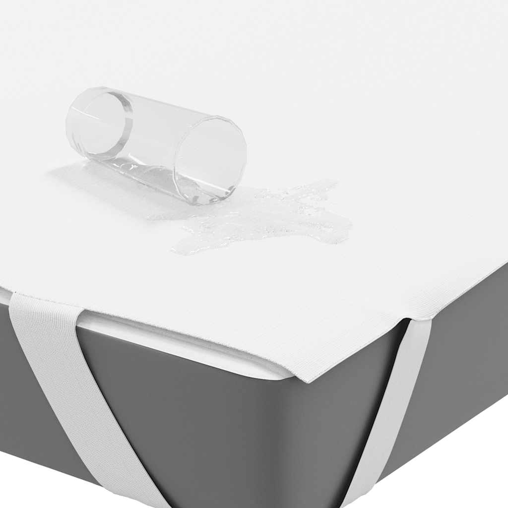 vidaXL Matratzenschoner Weiß 90x190 cm Wasserdicht