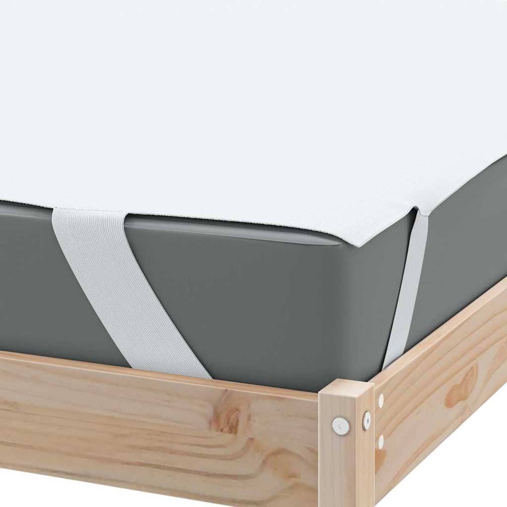 vidaXL Matratzenschoner Weiß 90x190 cm Wasserdicht