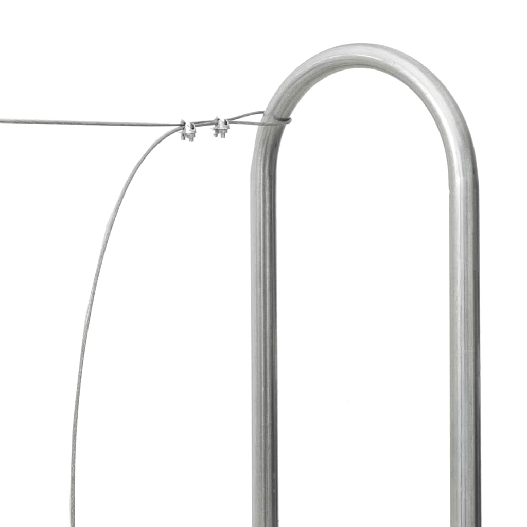 vidaXL Kaminholzregal 200x25x150 cm Stahl verzinkt