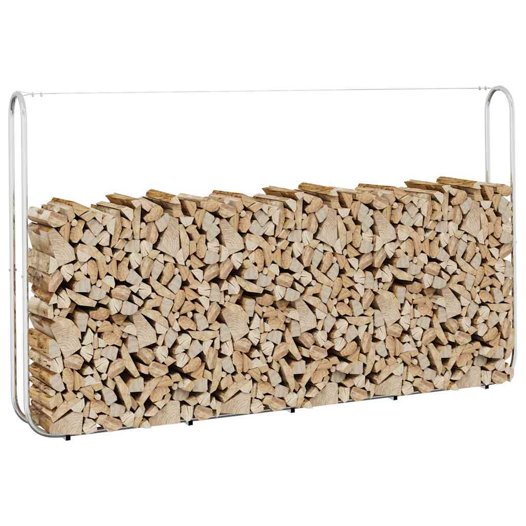vidaXL Kaminholzregal 200x25x150 cm Stahl verzinkt