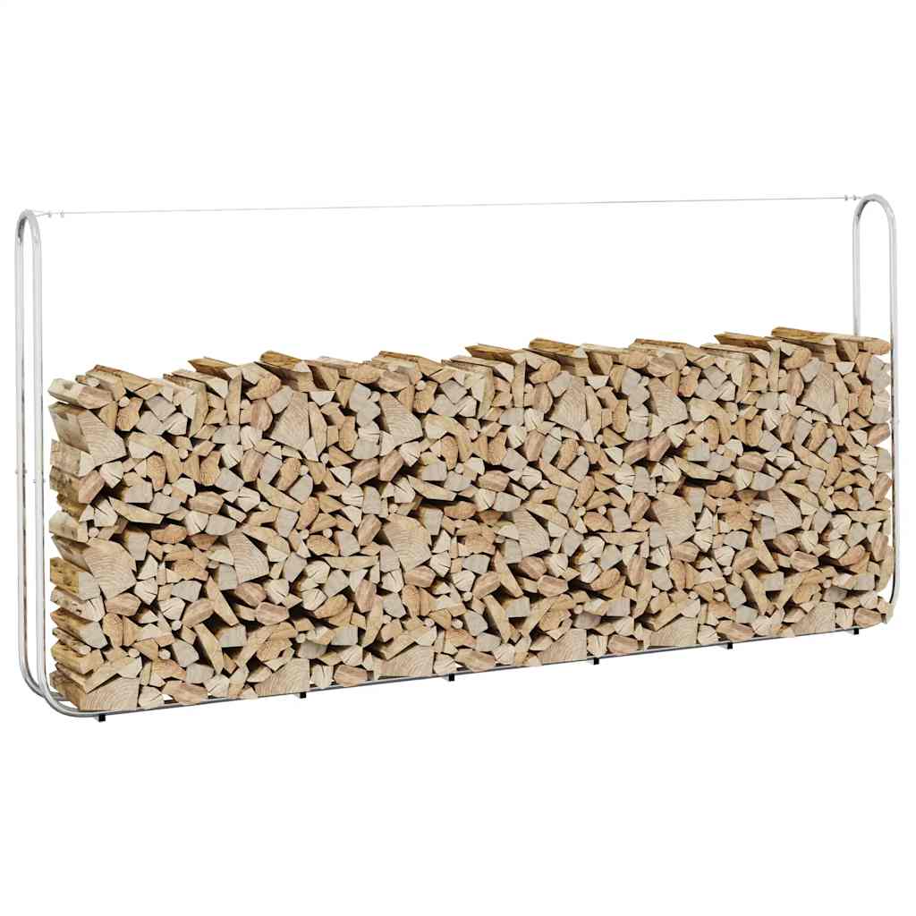 vidaXL Kaminholzregal 200x25x150 cm Stahl verzinkt