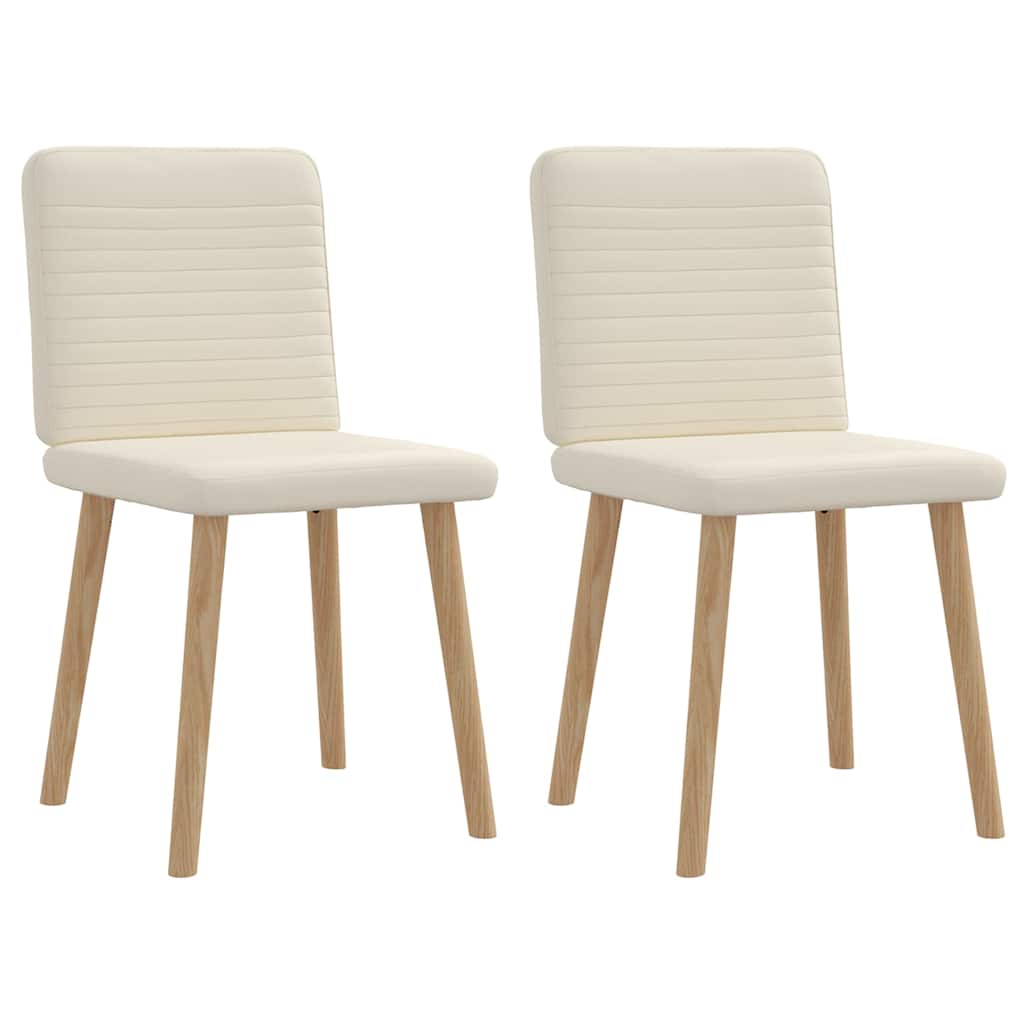 vidaXL Esszimmerstühle 4 Stk. Hellgrau Stoff