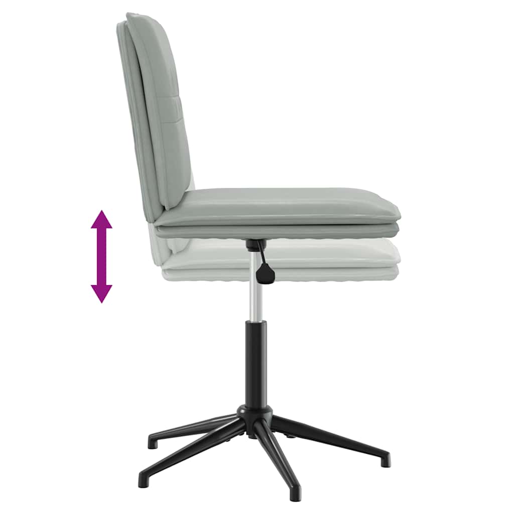 vidaXL Esszimmerstuhl Hellgrau Samt