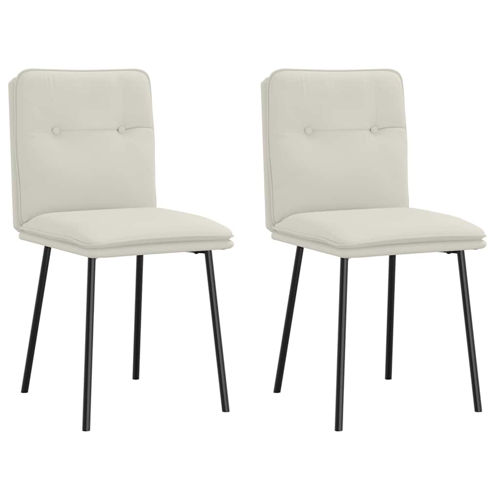 vidaXL Esszimmerstühle 4 Stk. Hellgrau Samt