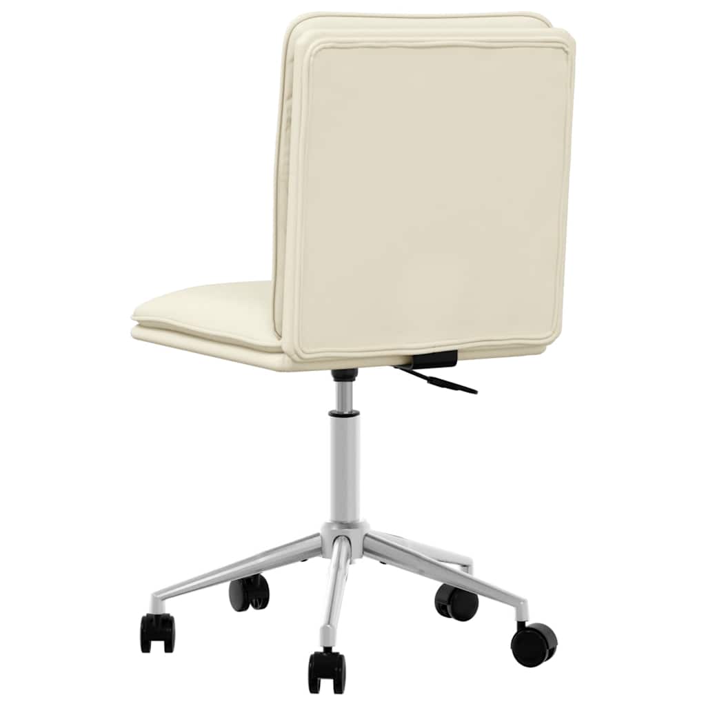 vidaXL Esszimmerstuhl Creme Kunstleder