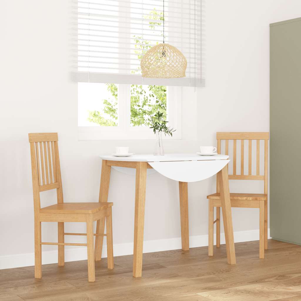 vidaXL Esszimmerstühle mit Kissen 2 Stk. Braun Massivholz Gummibaum