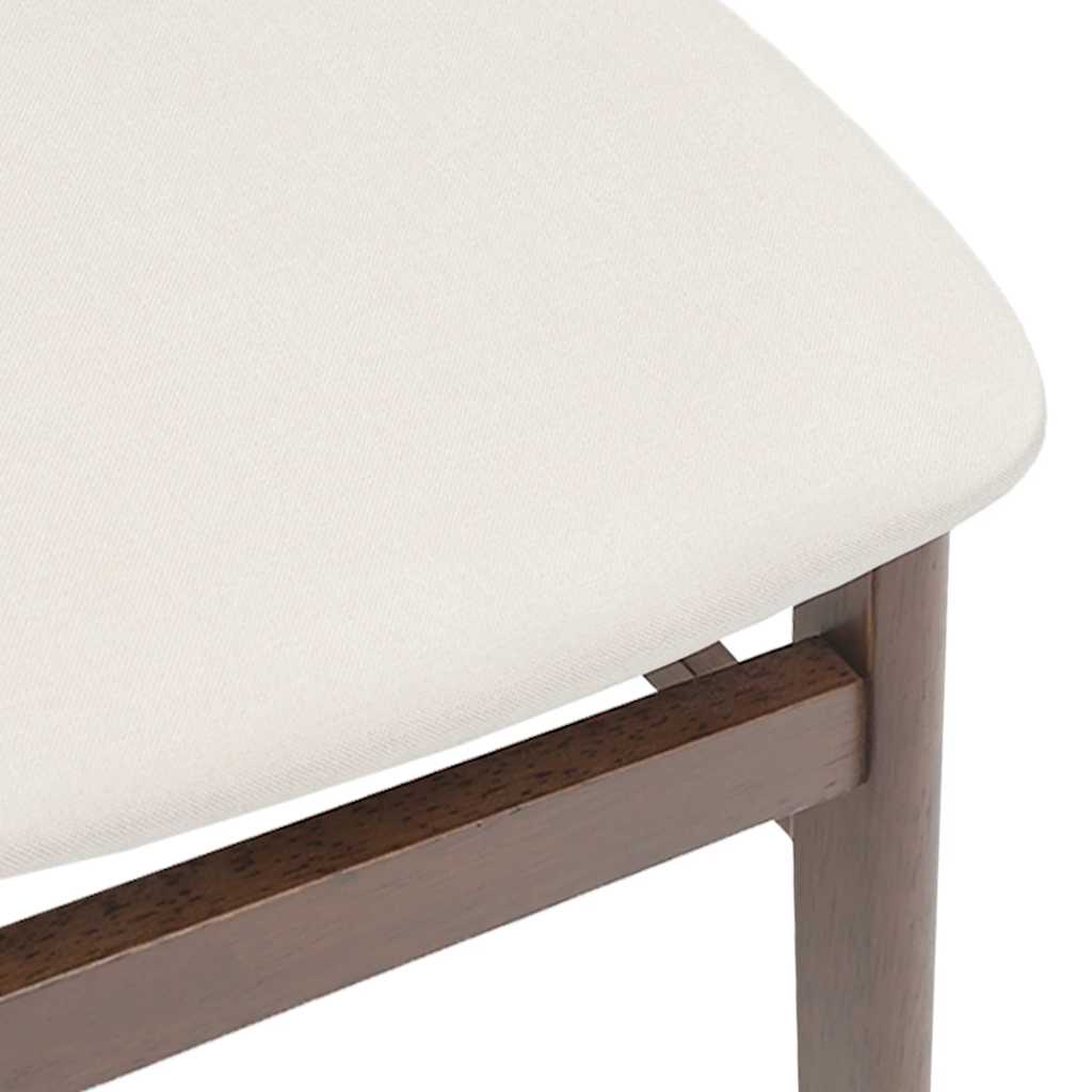 vidaXL Esszimmerstühle mit Kissen 2 Stk. Braun Massivholz Gummibaum