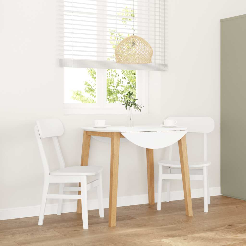 vidaXL Esszimmerstühle mit Kissen 2 Stk. Braun Massivholz Gummibaum