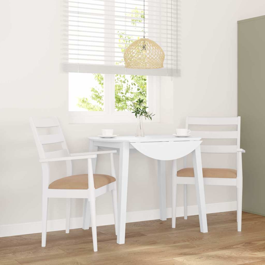 vidaXL Esszimmerstühle mit Kissen 2 Stk. Braun Massivholz Gummibaum