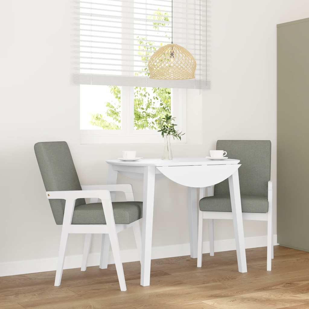 vidaXL Esszimmerstühle mit Kissen 2 Stk. Braun Massivholz Gummibaum