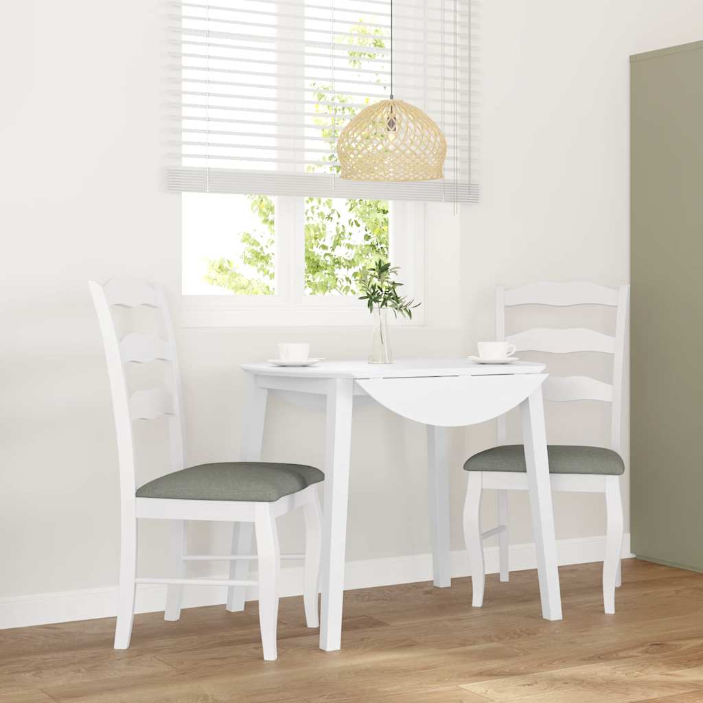 vidaXL Esszimmerstühle mit Kissen 2 Stk. Braun Massivholz Gummibaum