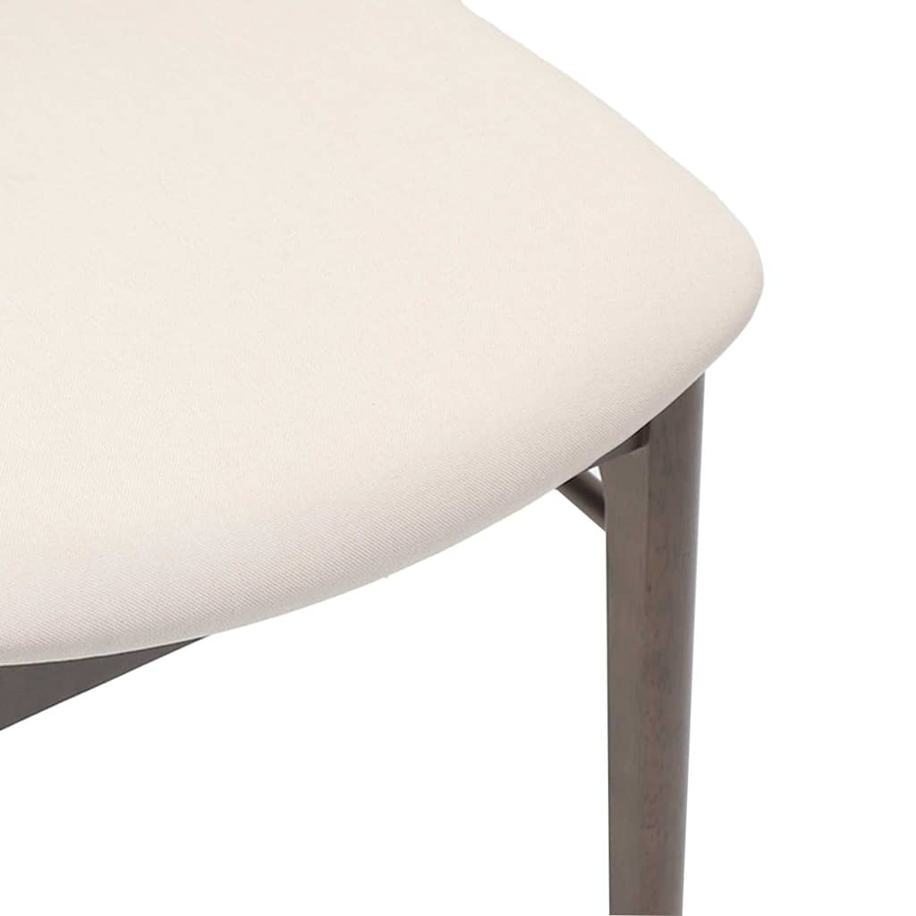 vidaXL Esszimmerstühle mit Kissen 2 Stk. Braun Massivholz Gummibaum