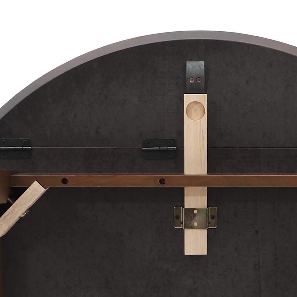 vidaXL Esstisch Braun Massivholz Gummibaumholz