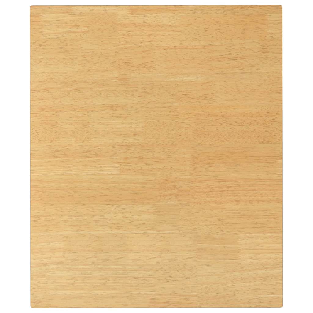 vidaXL Esstisch Weiß Massivholz Gummibaumholz