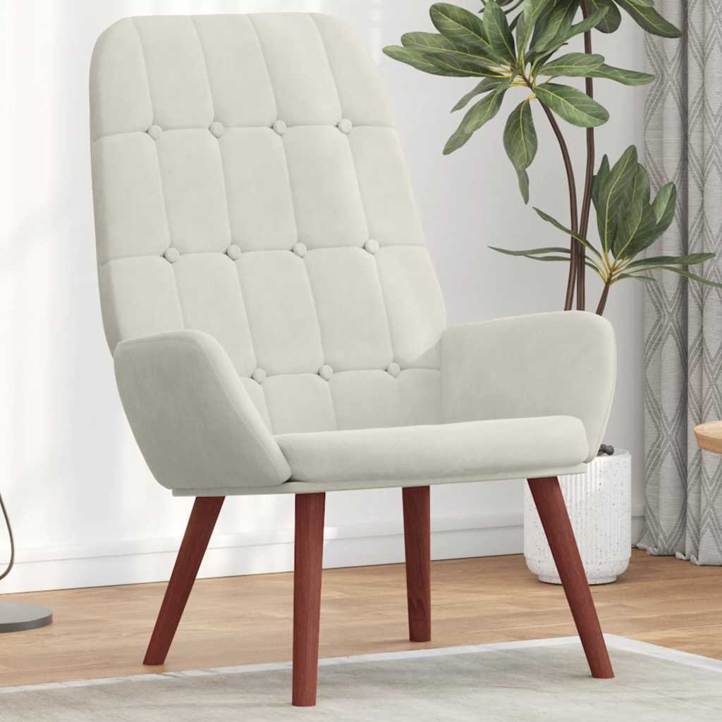 vidaXL Relaxsessel Hellgrau Samt