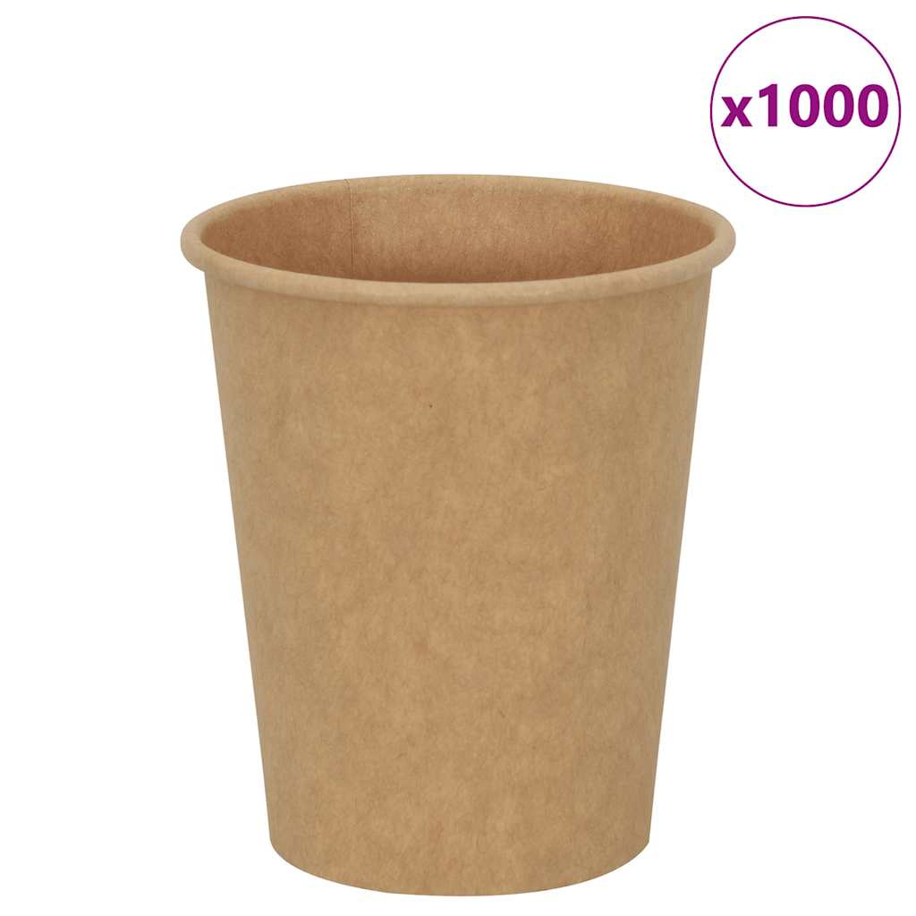 vidaXL Pappbecher 1000 Stk. 4oz 100ml Braun